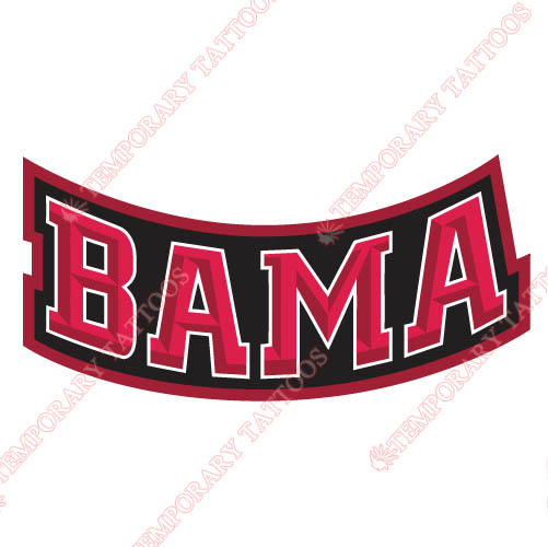 2001-Pres Alabama Crimson Tide Wordmark Customize Temporary Tattoos Stickers NO.3706